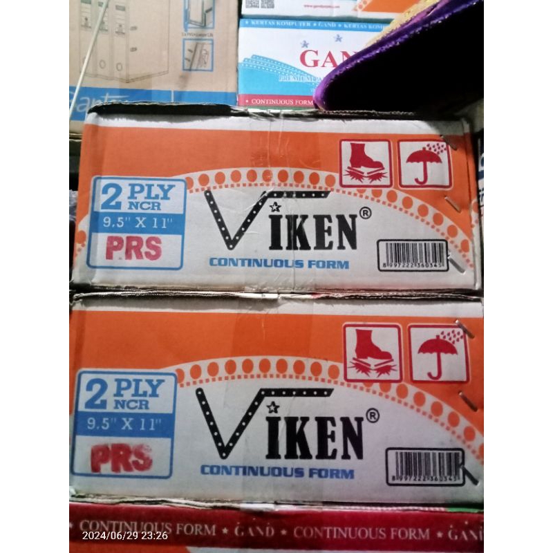 

continuous form 9.5 x 11/2 PRS 2 ply bagi 2