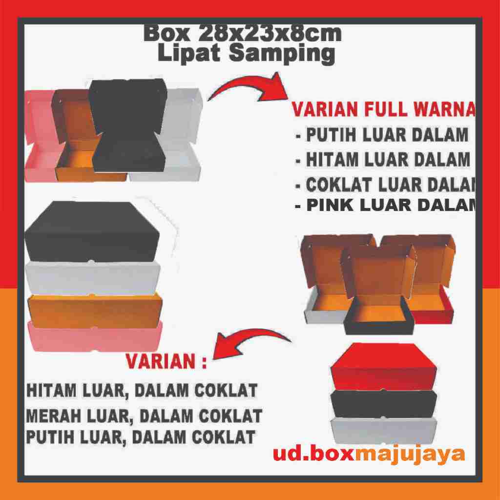 

Box 28x23x8 Cm / Box Lipat Samping / Box Baju