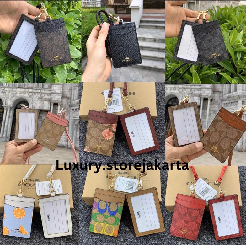 

KODE Q4V2 PROMOO Lanyard Coach Kartu Kerja ID Card Pemegang kartu Emblem Besi