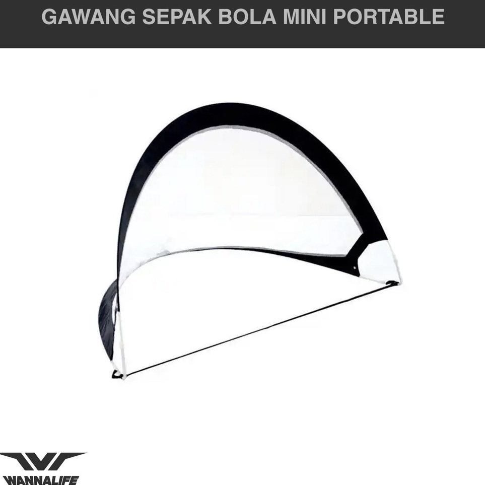 Kejutan Meriah  Gawang Sepakbola Mini Portable Wannafit  Latihan Bola Sepak Foldable Kecil Anak Rema