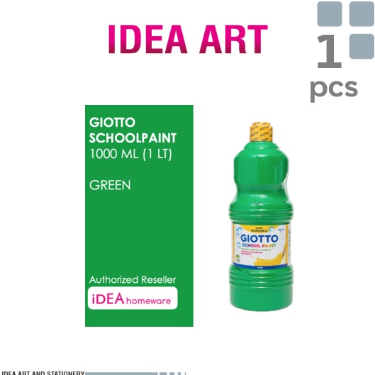 

KODE H5M6 Giotto School Paint Green Hijau 1 ml Cat Air Poster Lukis Super Washable 1 L