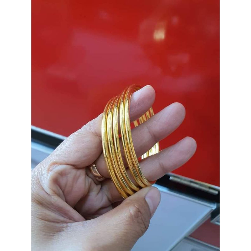 Gelang keroncong 5 biji 50 gram Emas LM/London 24K kadar 99,99%