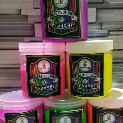 

KODE S2X7 Tinta Sablon PLASTISOL FLOURESCENT Brain Plus VIOLET 5gr