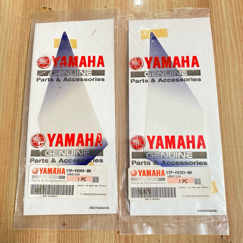 Striping stiker bagian Sayap dalam Yamaha jupiter Z cw 2005 biru putih original YGP 5TP-F8393-B0 5TP