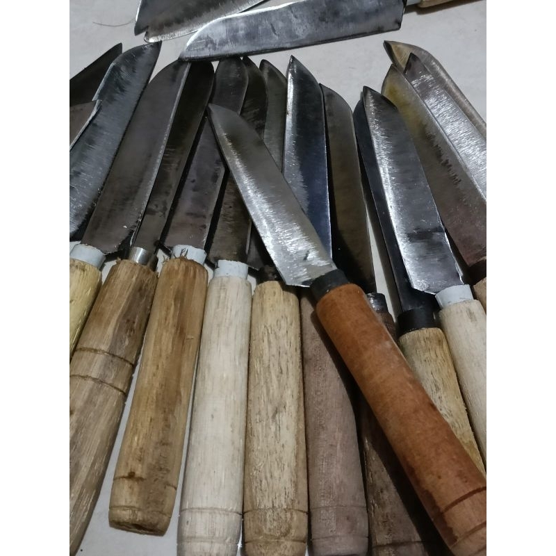 pisau dapur kecil bahan plat baja