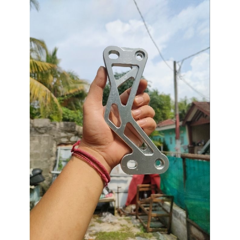 breket knalpot cnc mio fino soul by shijiro