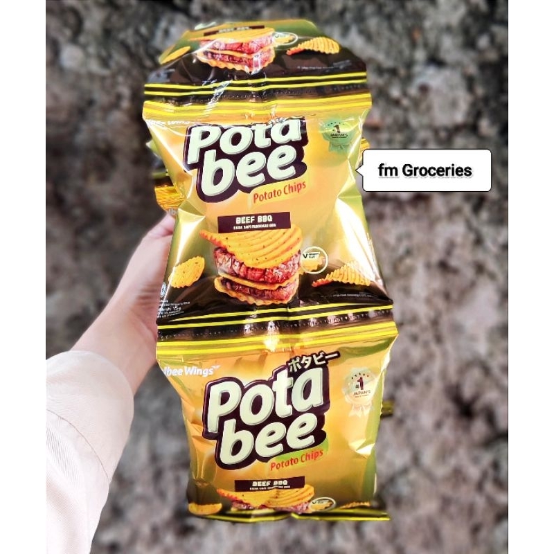 

Potabee Potato chips rasa BBQ isi 5 pcs