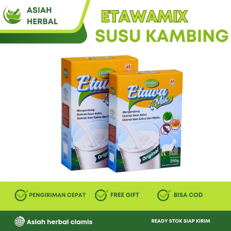

SUSU KAMBING ETAWA/SUSU BUBUK HERBAL ETAWAMIX 250 GR