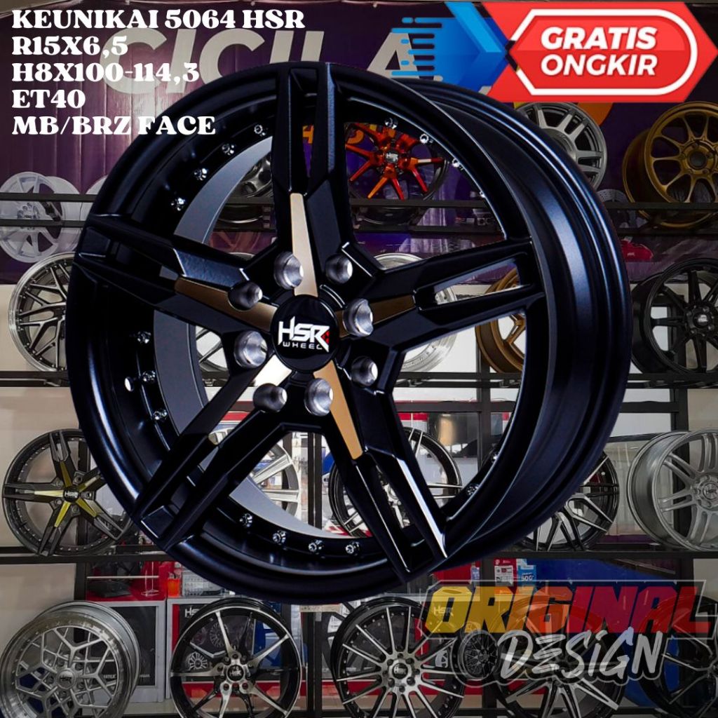 Velg Mobil AGYA , AYLA , PICANTO , DATSUN , HSR KEUNIKAI RING 15 R15