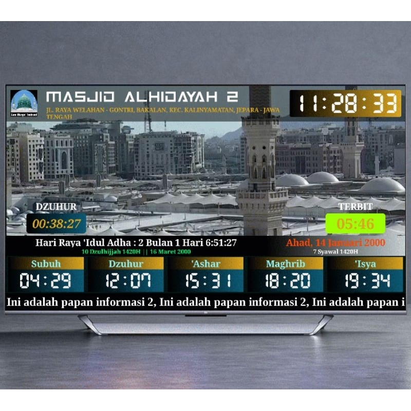 Jam Sholat TV Android Background Streaming Video