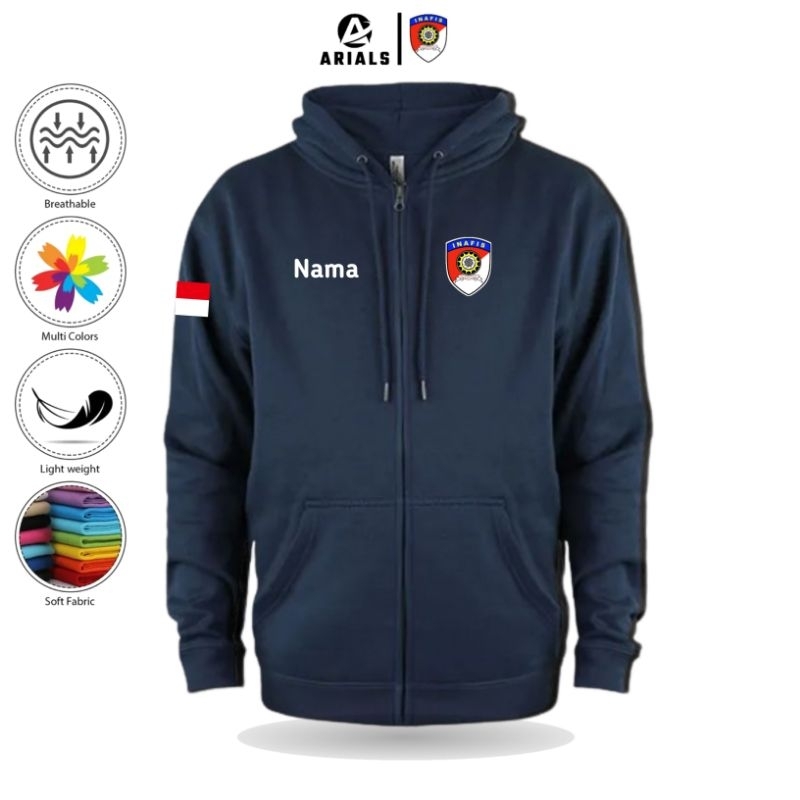 Arials Hoodie Zipper Polisi INAFIS POLRI  Indonesia