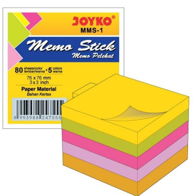 

HJ6 Memo Stick MMS1 Joyko Sticky Note Kes Memo Tempel