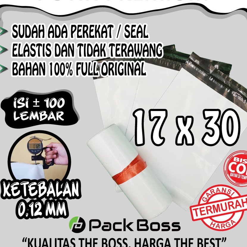 

FG2 POLYMAILER PUTIH PREMIUM 17X3 ISI 1 TEKSTUR HALUS PUTIH BENERAN TEBAL BAHAN ORINAL