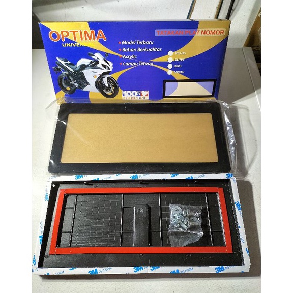 SALEE GROSIR dudukan plat nomor motor akrilik