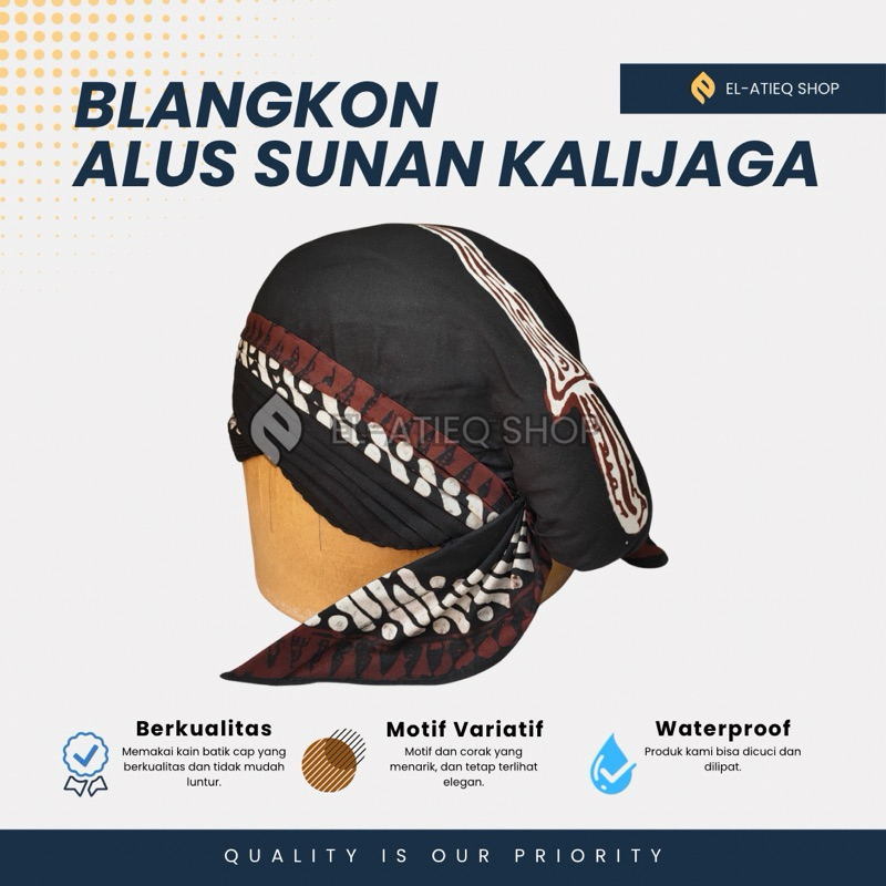 Blangkon Sunan Kalijaga Alusan Cuci Lipat