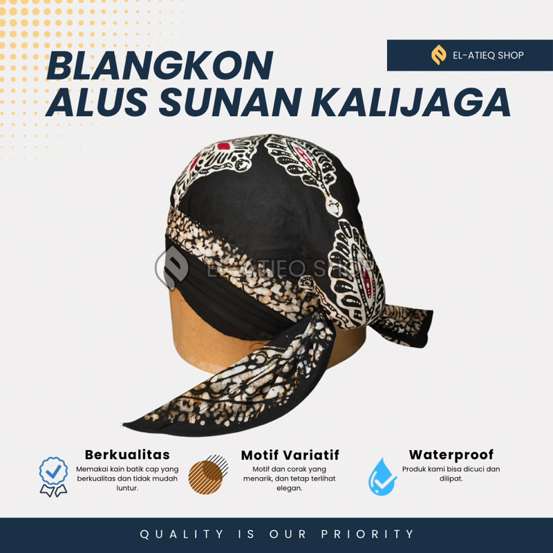 Blangkon Sunan Kalijaga Alusan Cuci Lipat