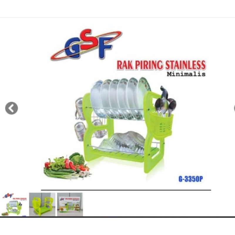 Rak piring stainless minimalis
