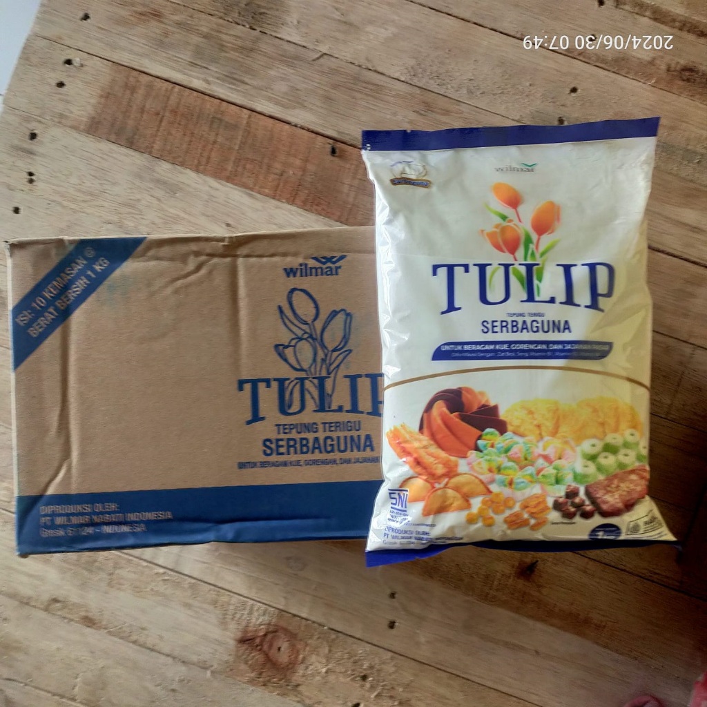 

TULIP TEPUNG TERIGU SERBAGUNA KARTONAN (isi 10pcs @1kg)