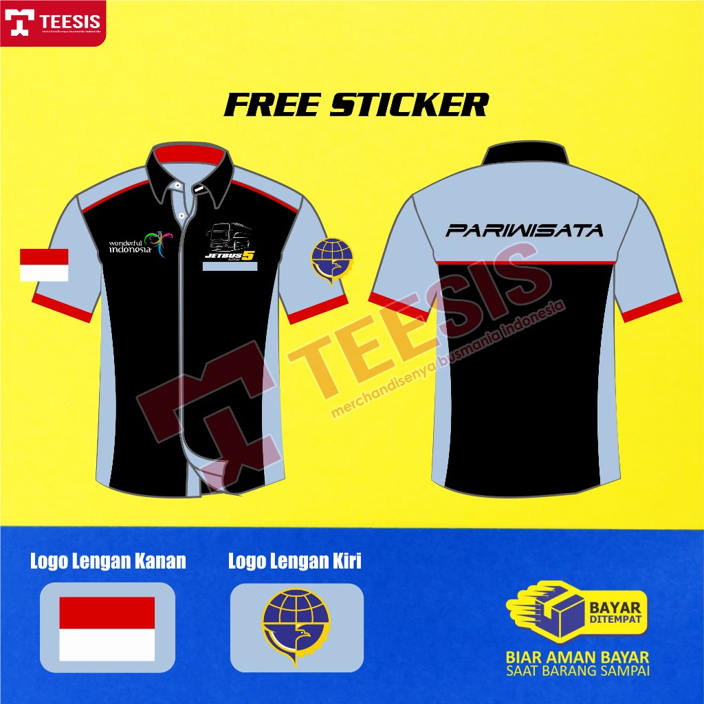Kemeja Bus Mania Bismania Driver Pariwisata Jetbus  Dishub Dinas Perhubungan