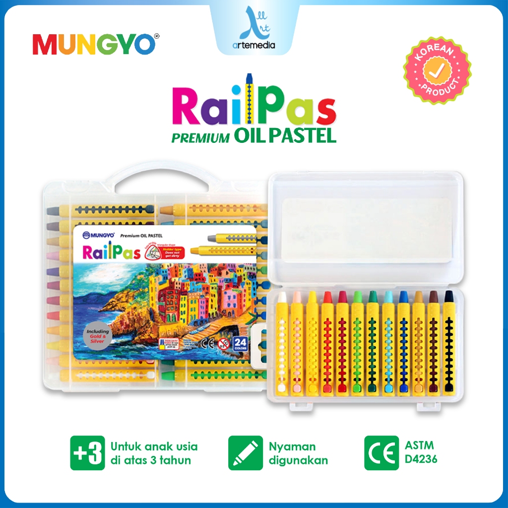 

Mungyo Railpas Oil Pastel Plastic Case Crayon Minyak