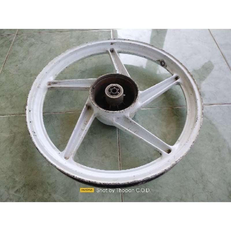 VELG BELAKANG ENKEI PALANG 5 SUZUKI SMASH SHOGUN SATRIA 2TAK LUMBA TROMOL