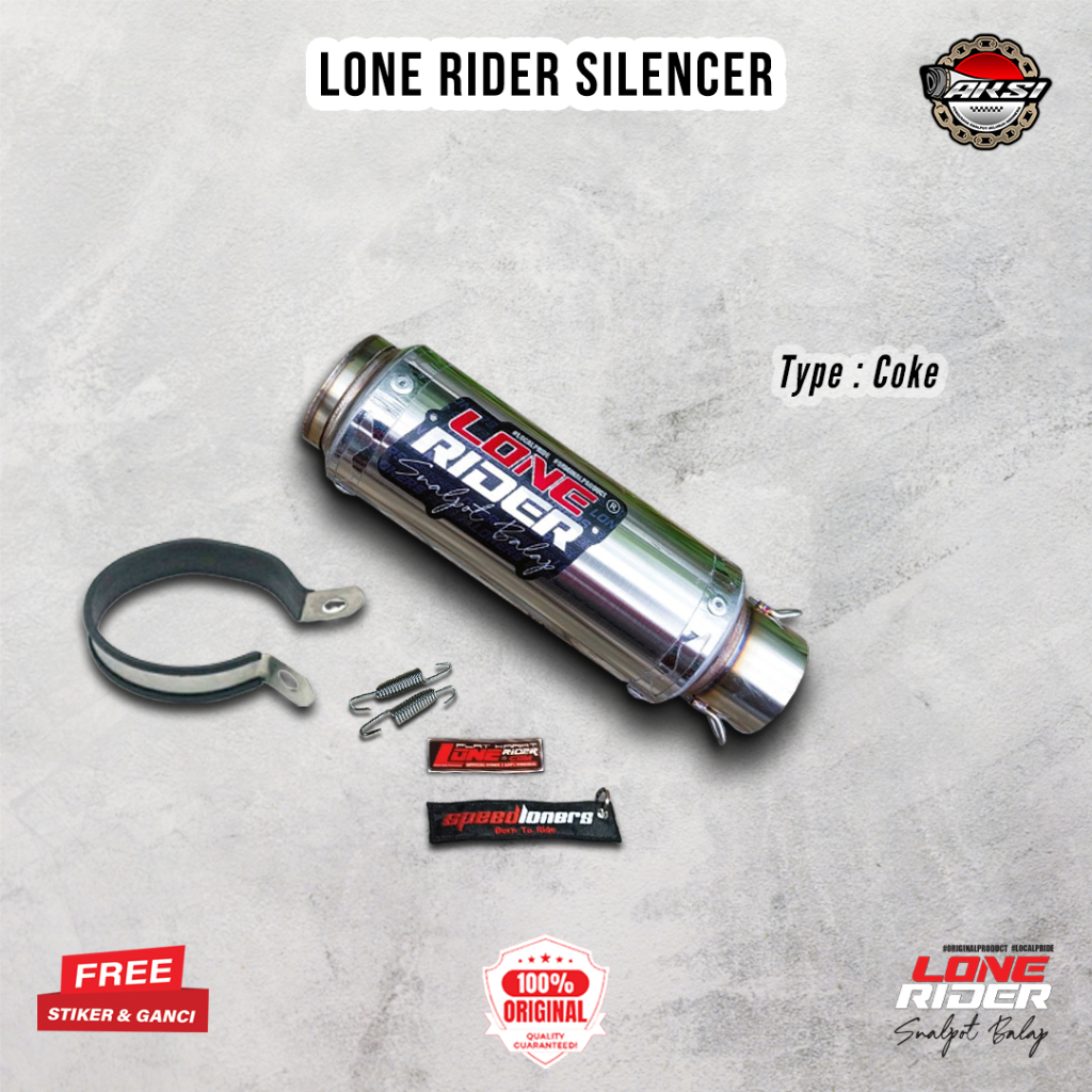 ORIGINAL LONE RIDER Silencer Coke - Knalpot Racing Lone Rider