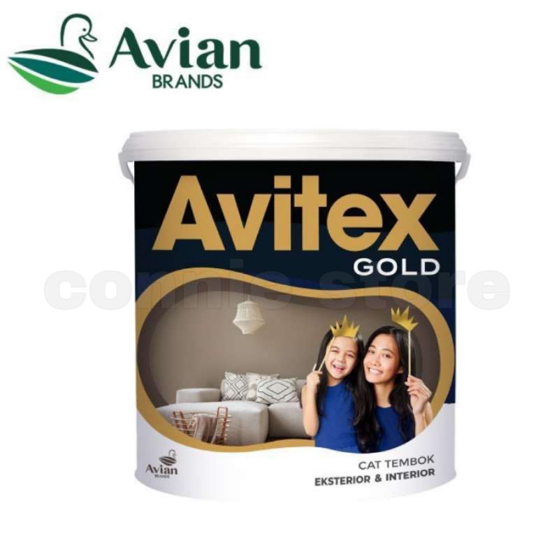 Cat tembok Avitex Gold 25kg Pail interior Exterior