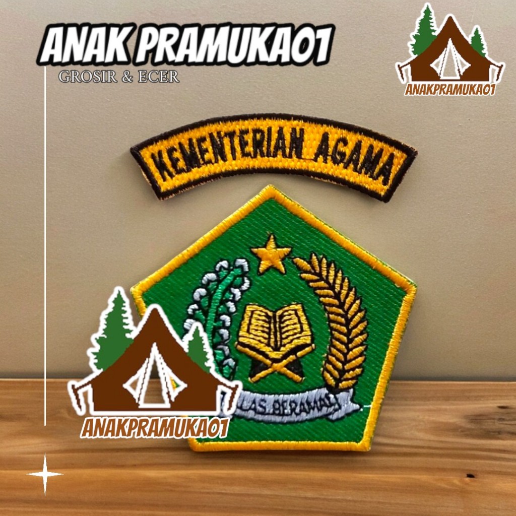 Bordir logo kemenag ikhlas beramal