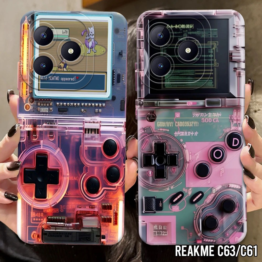 Casing Hp Realme C63/C61 Terbaru - Fashion Case Gameboy (SK04) - Case Pro Camera Realme C63 Sukacase