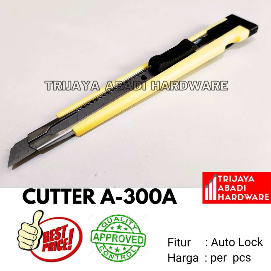 

Cutter A 300A Pisau Cutter Joyko Pisau Pemotong Kertas Kain Plastik