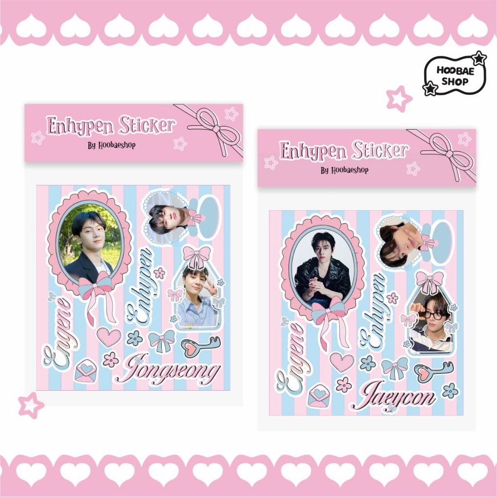 

STICKER ENHYPEN COQUETTE - RIBBON STICKER ENHYPEN - DECO STICKER