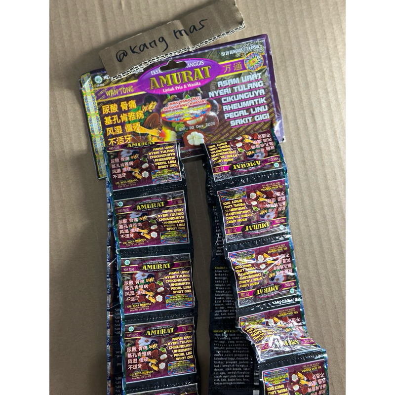 

AMURAT (UNGU) KAPSUL ORIGINAL (ASAM URAT)