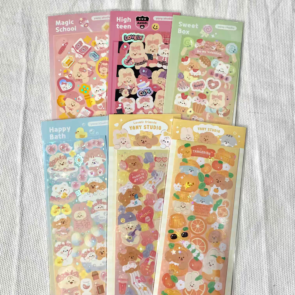 

Yany studio sticker korea polco deco space astronot, magical girl, snow winter, karakter, frame, angel, dessert, lock. key, bunny, kindergarden, clock, pixel, highteen, sweet, propose, cupid, tea time, bath time, music, heart, daily