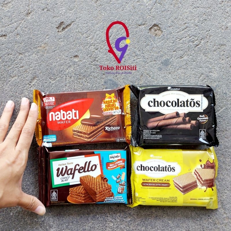 

(TRS) Chocolatos rol wafer cream nabati wafer wafello