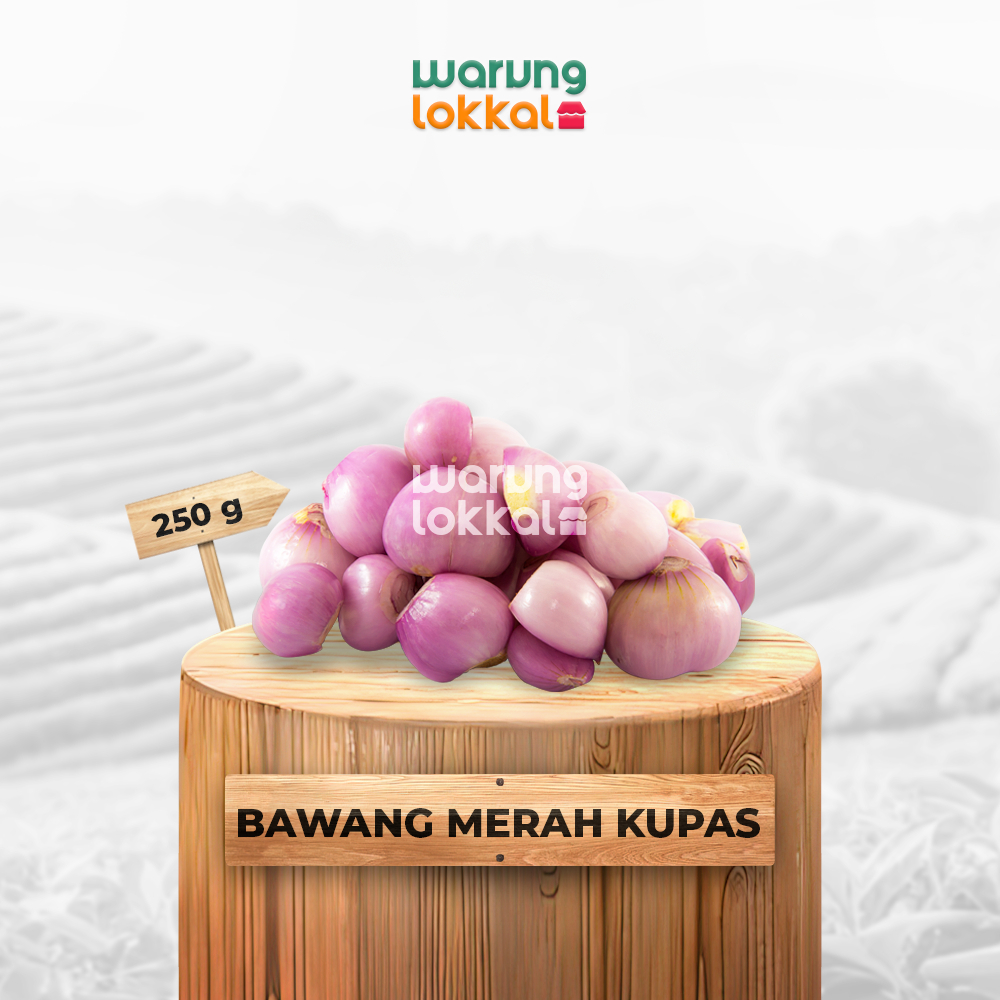 

Bawang Merah Kupas 250g - Warung Lokkal