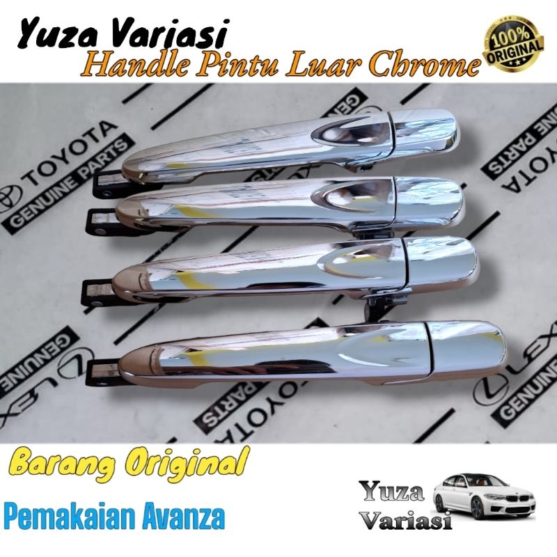 Cover Handle Pintu Chrome ALL NEW AVANZA / Cover Handle Door // Handle pintu luar all new avanza ful