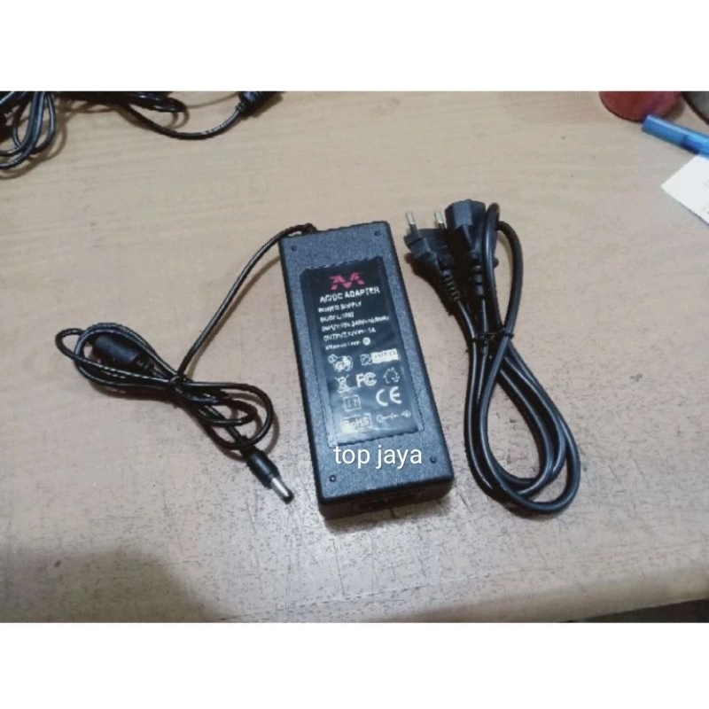 Adaptor 12v 5a charger cctv dvr 5 ampere 12 volt taiwan original pompa air waterpump LED strip lampu