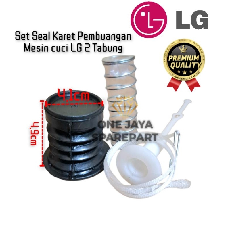 [LG 2 TABUNG] Set Seal Karet + Tali Pembuangan Mesin Cuci LG 2 Tabung