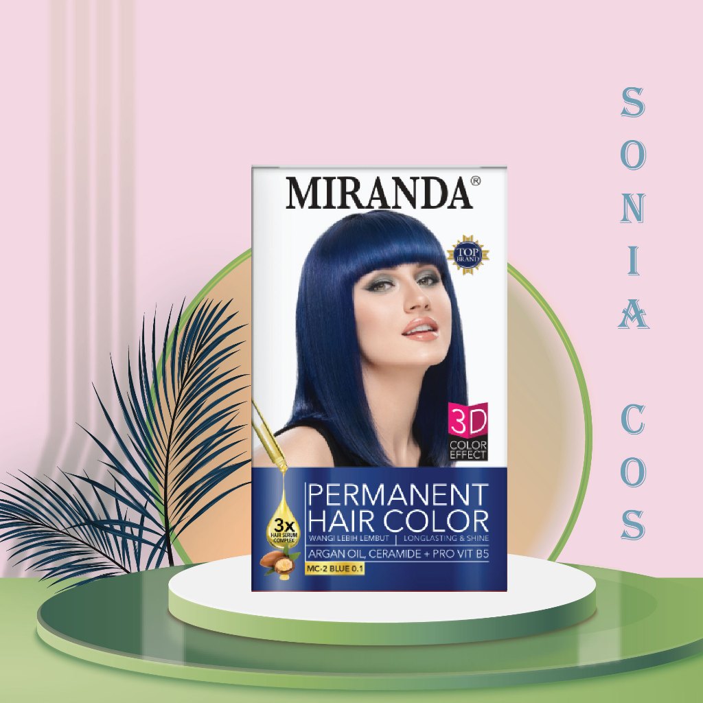 Miranda Hair Color Semir Rambut Cat Rambut  warna biru mc 2