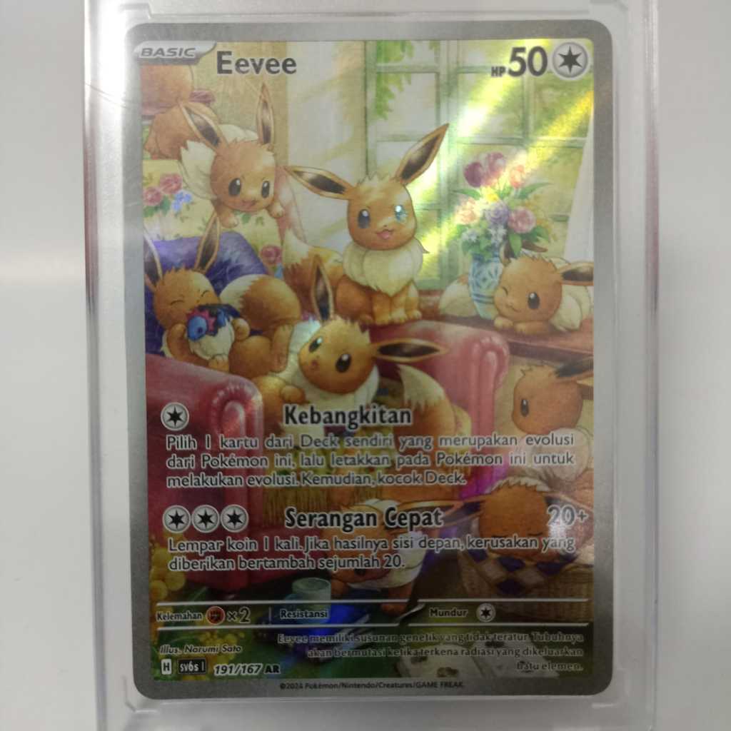 TCG Pokemon Ar Eevee sv6s Indonesia