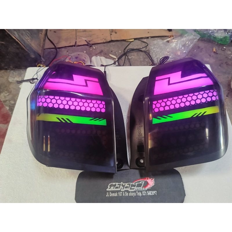 Stoplamp Agya Ayla 2023 custom RGB keren