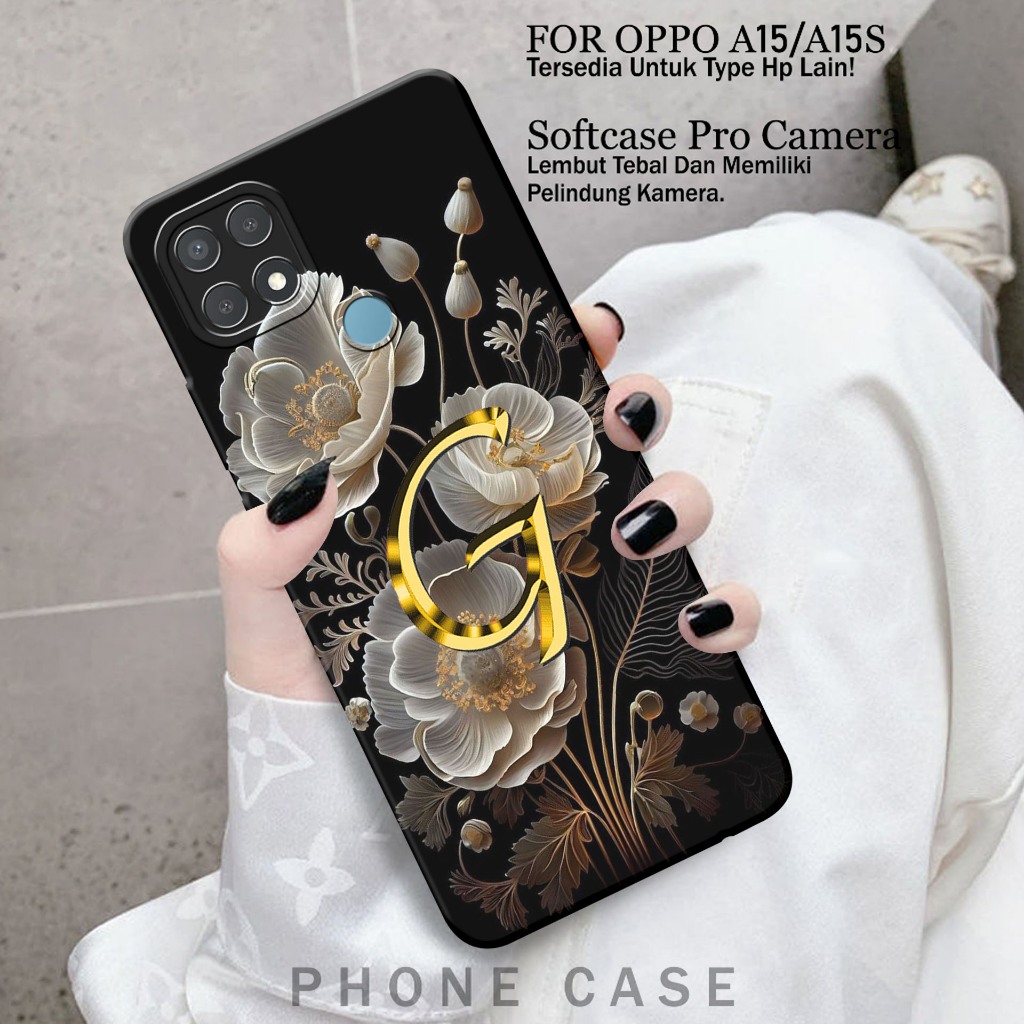 Case Oppo A15 / A15s - Casing Hp Oppo A15 / A15s - ( bingkai huruf ) - Case Hp - Casing Hp - Softcas