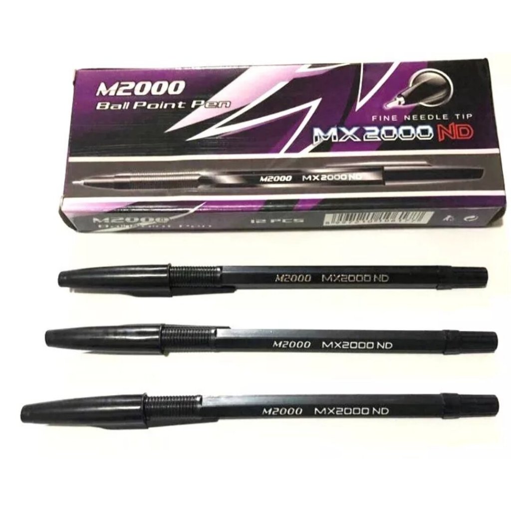 

2.pak Pulpen MX M2000 Tinta Hitam Ballpoint Tinta Hitam 1.pak isi 12.pcs Alat Tulis Sekolah Alat Tulis Kantor