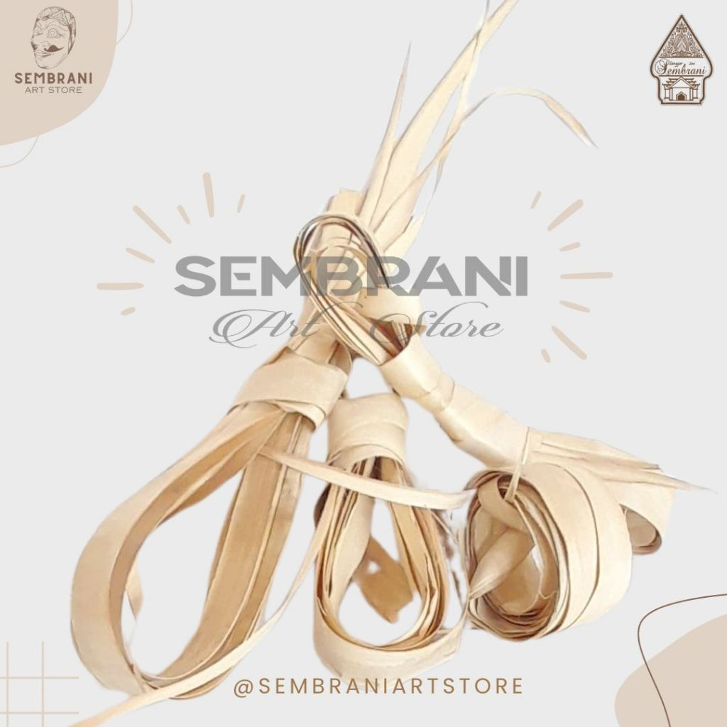 DAUN LONTAR - BAHAN KEPIKAN SLOMPRET REOG JARANAN (SUDAH OLAHAN MASAKAN) Gebang Siwalan Janur