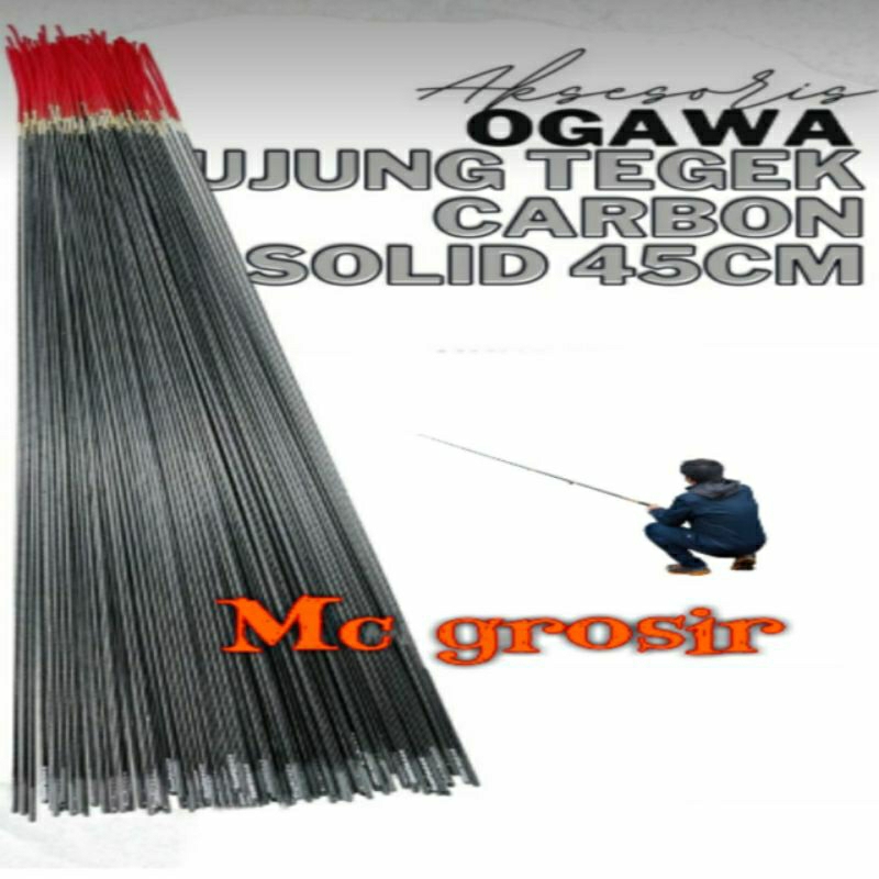 UJUNG TEGEK JORAN CARBON // PUCUKAN JORAN CARBON 45 CM