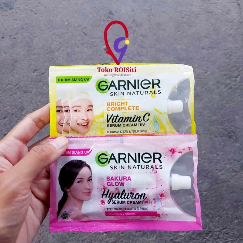 (TRS) garnier krim serum uv pelembab wajah sachet