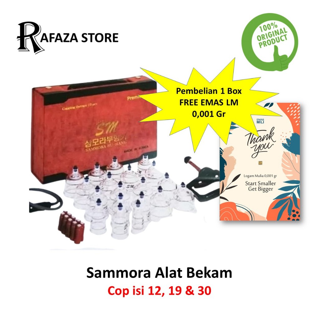 Alat Bekam Sammora Premium Box Merah