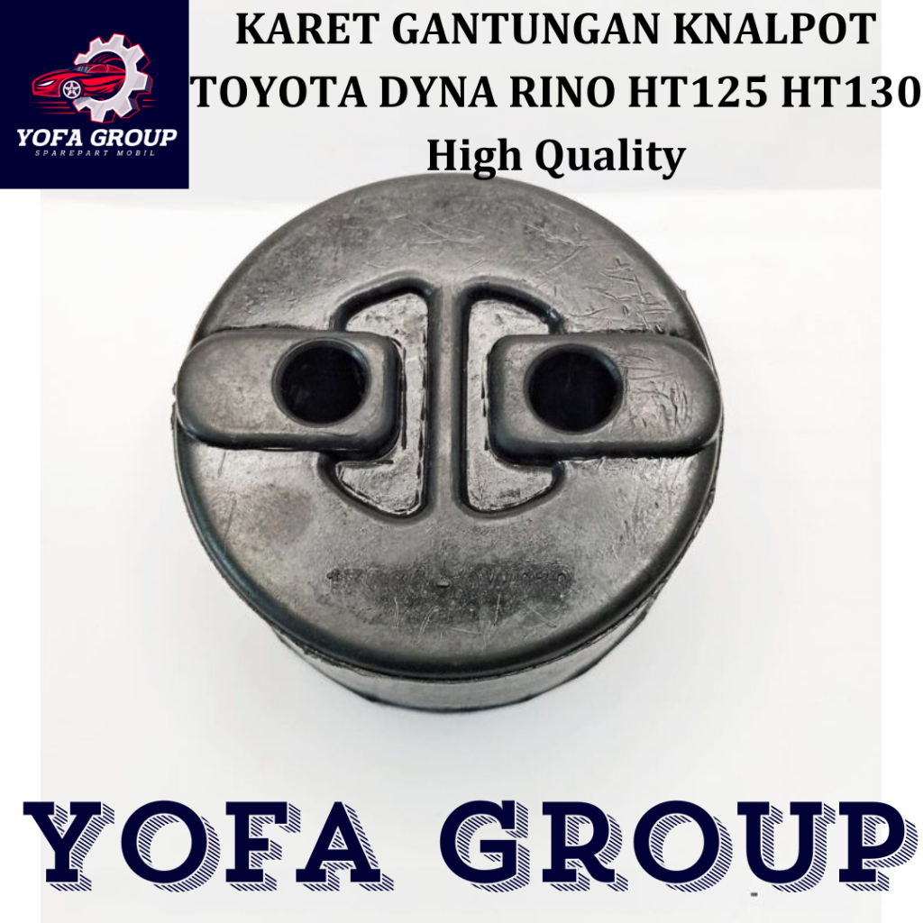 SPAREPART MOBIL KARET GANTUNGAN KNALPOT TOYOTA DYNA RINO HT125 HT130 High Quality