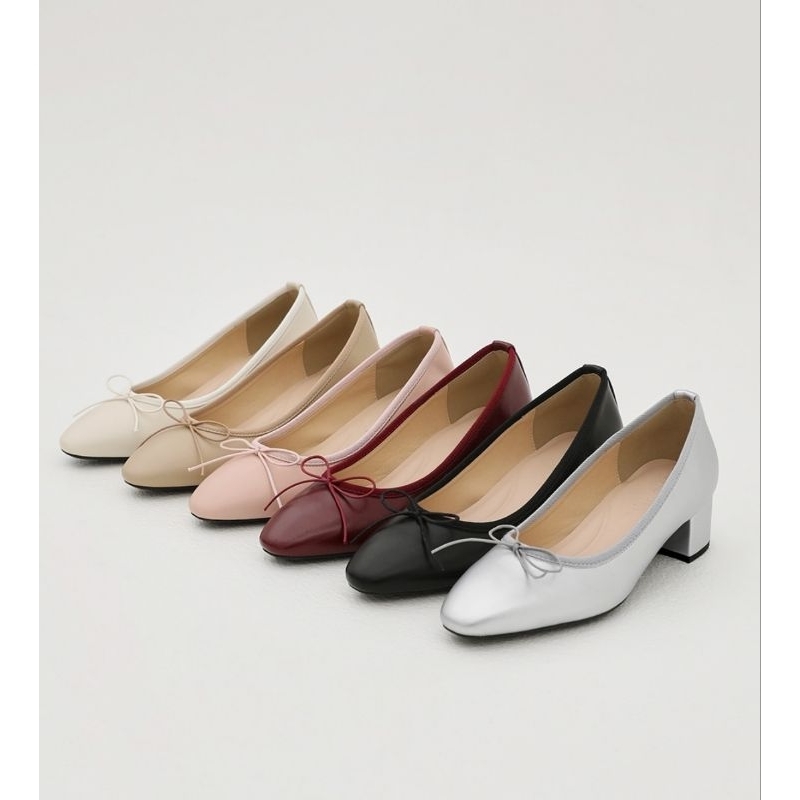SAPPUN Retive Basic Ribbon Pump Heels (4cm) Original Korea