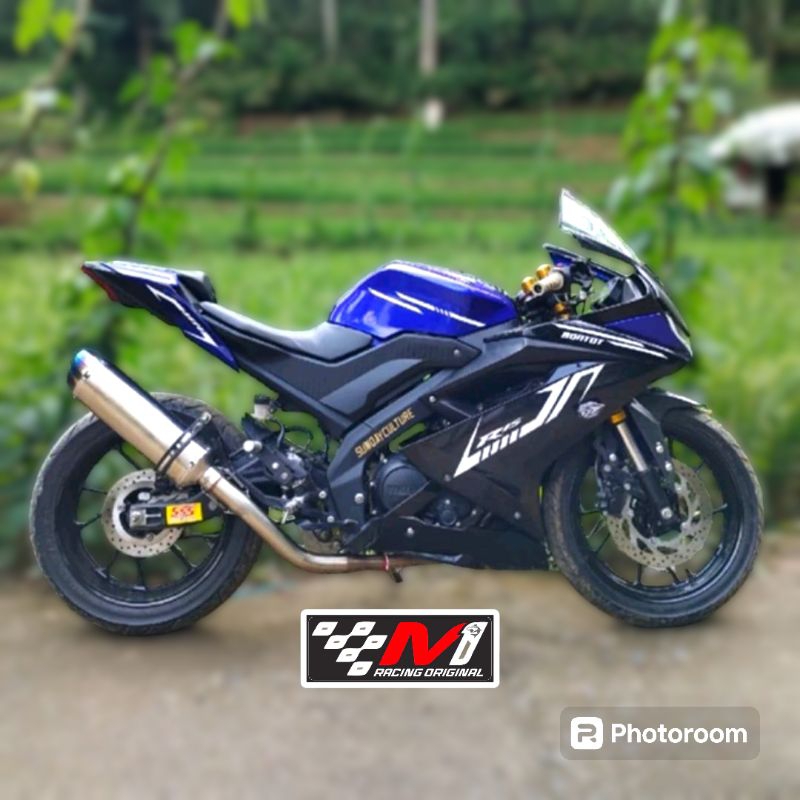 Knalpot M1 original custom racing pnp R15v3 Cbr150 Facelift Gsx Vixion Byson DLL